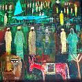 le nil bleu 45cm45cm ceramique 2001